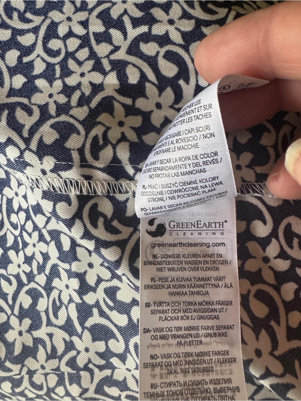 Boden Navy and White Floral Midi Shirt Dress - Picture 13 of 14